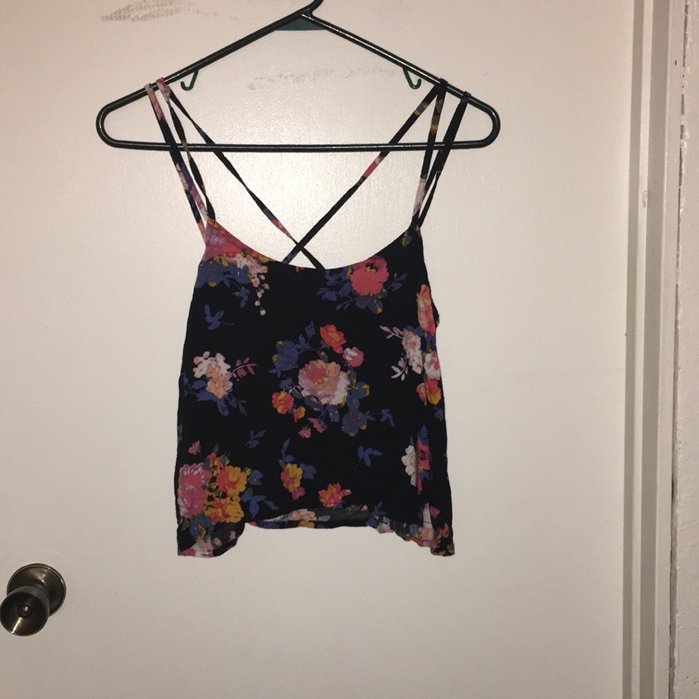 Mudd floral crop top